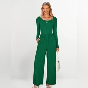 Pretty Garden Green Jumpsuit M